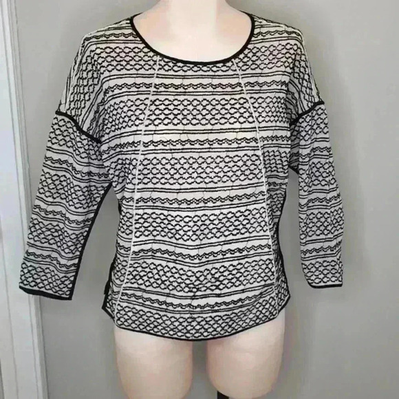 Madewell Womens Tidal Wave Pullover Front Pocket Embroidered Sweater Size Small - Picture 1 of 9